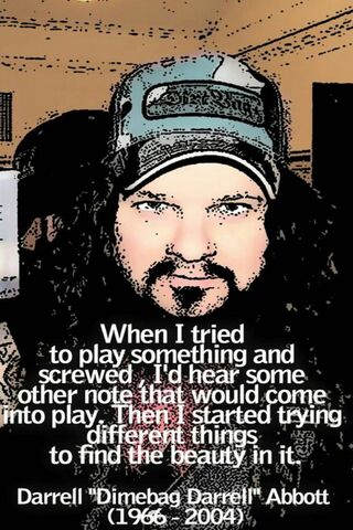 𝔗𝔥𝔯𝔞𝔰𝔥 𝔐𝔢𝔱𝔞𝔩 𝔚𝔬𝔯𝔩𝔡 on Twitter Dimebag Darrell Born August  20 1966 RIP December 8 2004 Best known by his stage name Dimebag  Darrell was an American musician and songwriter Real name Darrell