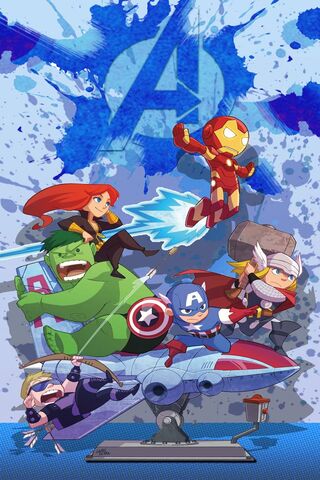 Cartoon Avengers Wallpaper - Download to your mobile from PHONEKY