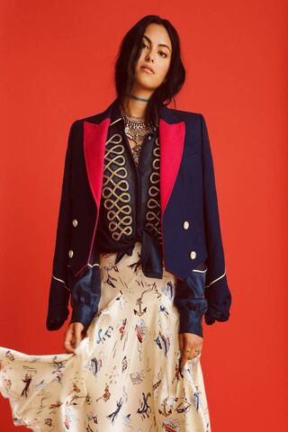 Chic Elegance: Camila Mendes in Bold Fashion