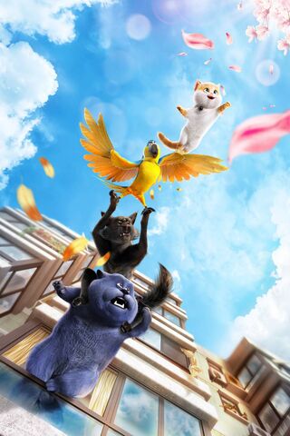 Furry Friends in Flight..