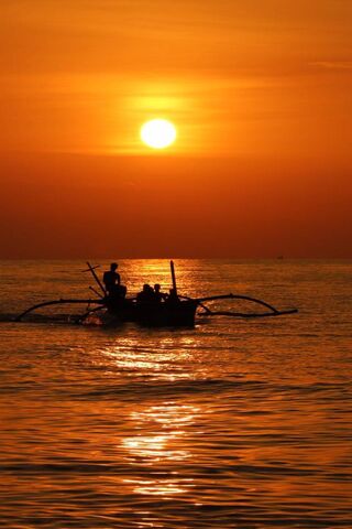 Orange Sunset Bali