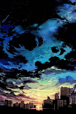 Twilight Dreams in Cloudy City 🌆✨