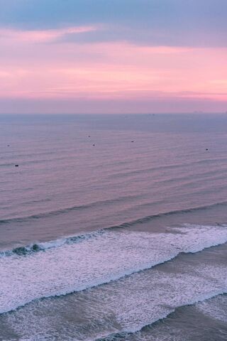 Pembe okyanus gün batımı