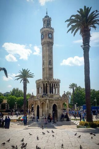Travel Concept Photo; Turkey / Izmir / Konak / Historical Old Clock Tower /  Konak Square Stock Photo, Picture and Royalty Free Image. Image 160040369.