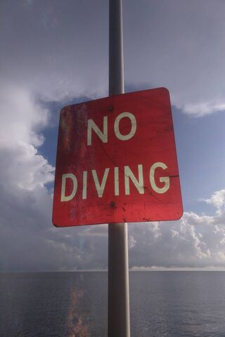 Safety First: No Diving Zone 🚫🌊