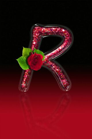 Red Rose Letter R