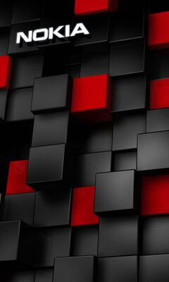 Nokia 3D Red Block Wallpaper - Download to your mobile from PHONEKY