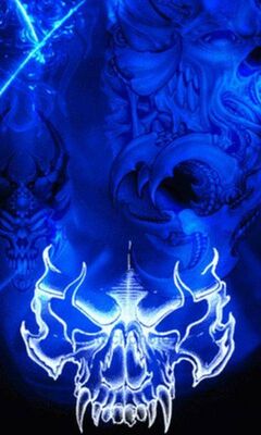 Details 54 blue skull wallpaper super hot  incdgdbentre
