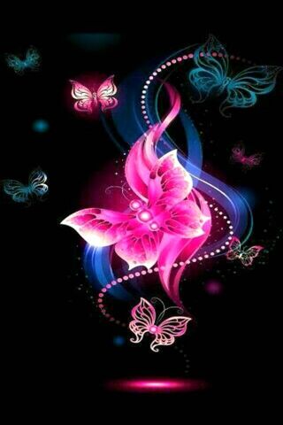 귀여운 핑크 나비