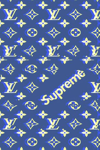 Download Kakashi Hatake Supreme And Louis Vuitton Wallpaper