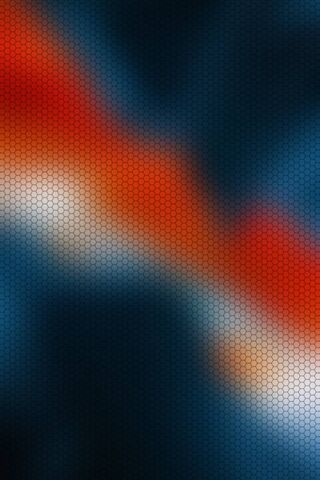 Hexagonal Harmony: A Dance of Red and Blue