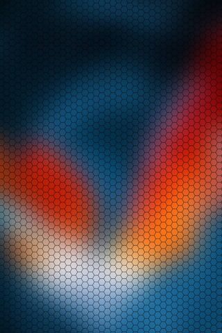 Hexagonal Harmony: A Dance of Red and Blue