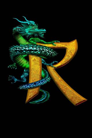 Dragon Letter R Wallpaper - Download to your mobile from PHONEKY