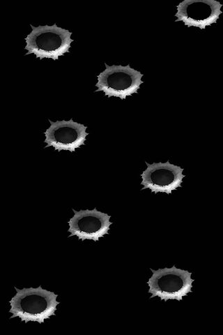 Bullet Hole Art: S10-S10e Cutout Wall