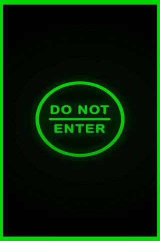 Do Not Enter Green