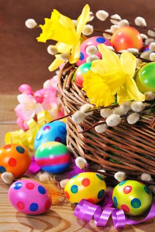 Easter Basket Wallpaper - Download to your mobile from PHONEKY