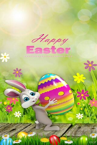 Bunny's Colorful Easter..