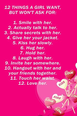 12 Things Girl Want