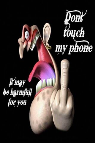 Não toque no meu celular