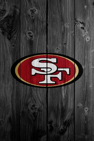 Download Black Logo San Francisco 49ers Wallpaper