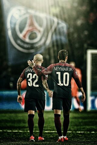 Dynamic Duo: Neymar and Alves in Action! ⚽✨
