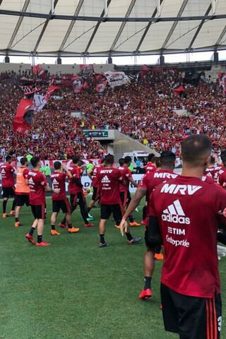 Flamenco Fever: A Sea of Red and Black! 🔥⚽️
