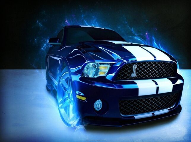 Laden Blue Mastang Wallpaper - Download to your mobile from PHONEKY