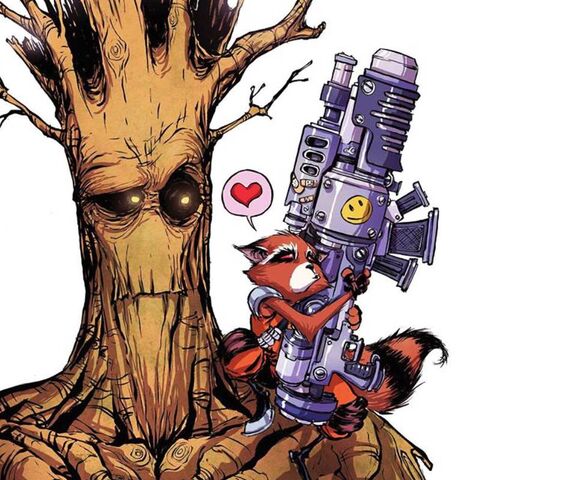 Groot N Rocket Wallpaper - Download to your mobile from PHONEKY