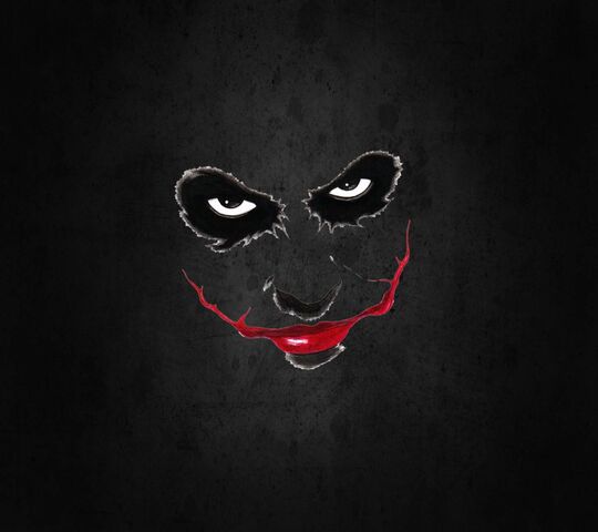Wallpaper ID 537935  The Dark Knight red Joker Batman smile logo  illustration 1080P simple background free download