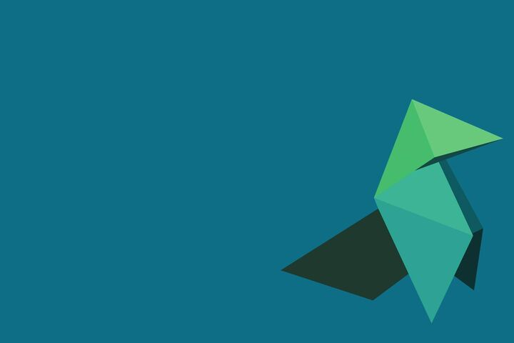 Blue Origami Wallpaper Download to your mobile from PHONEKY