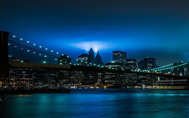 New York City Night MacBook Air Wallpaper Download  AllMacWallpaper