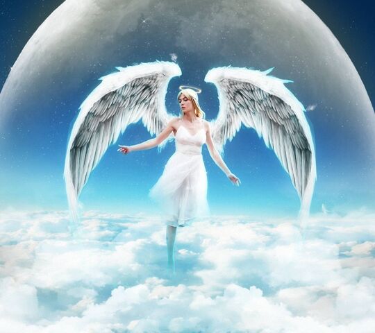 Beautiful angel girl, white clothes and wings wallpaper | girls | Wallpaper  Better