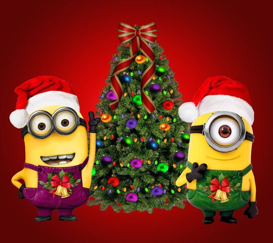 Close up of Christmas version of HAPPY MINION statue in Universal Studios  Japan Minions are famous character from Despicable Me animation Stock  Photo  Alamy