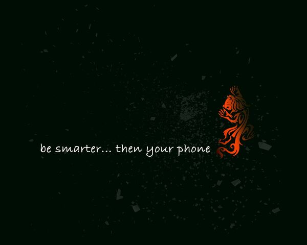 كن ذكيا الخلفية تحميل إلى هاتفك النقال من Phoneky