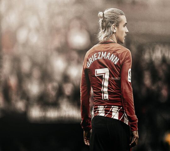 Download wallpapers 4k Antoine Griezmann back view 2019 Barcelona FC  french footballers LaLiga Barca Griezmann football forward neon  lights soccer FCB Griezmann Barcelona La Liga Spain for desktop with  resolution 3840x2400 High