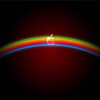 Logo Rainbow Apple Wallpaper Download | MobCup
