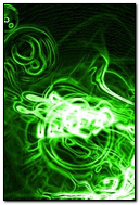 Abstract Green Neon Light