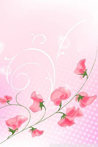 Bunga-bunga merah muda
