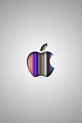 Apple Logo Silber