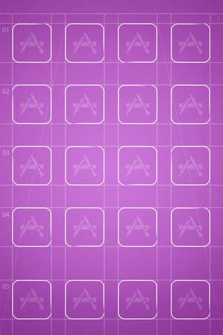 Purple Grid By