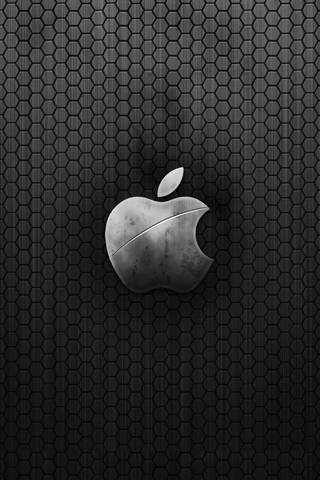 Apple en métal foncé