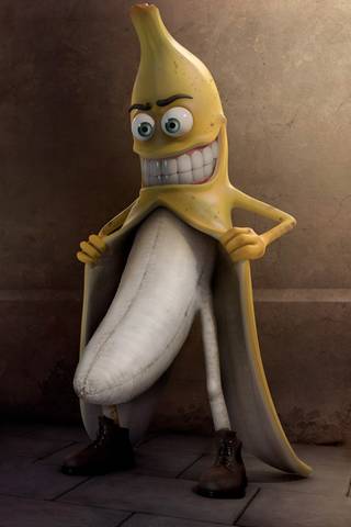 Verrückte Banane