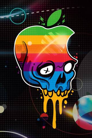Logotipo da apple crânio