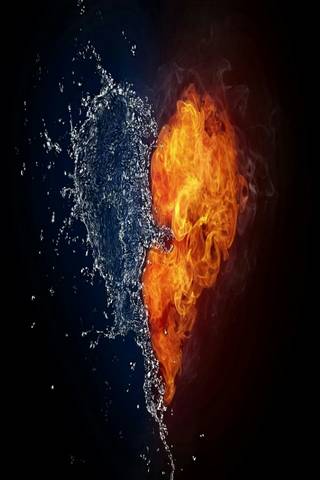الماء ن النار الحب